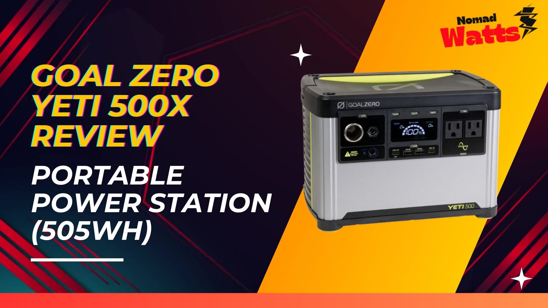Goal Zero Yeti 500X Review - Portable Power Station (505Wh) featured img